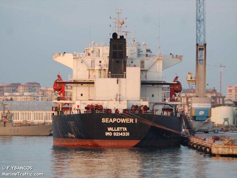 seapower i (Bulk Carrier) - IMO 9214331, MMSI 215480000, Call Sign 9HA5131 under the flag of Malta