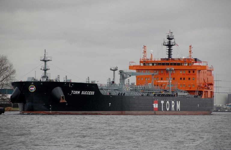 torm success (Chemical/Oil Products Tanker) - IMO 9836048, MMSI 219025316, Call Sign OXRQ2 under the flag of Denmark