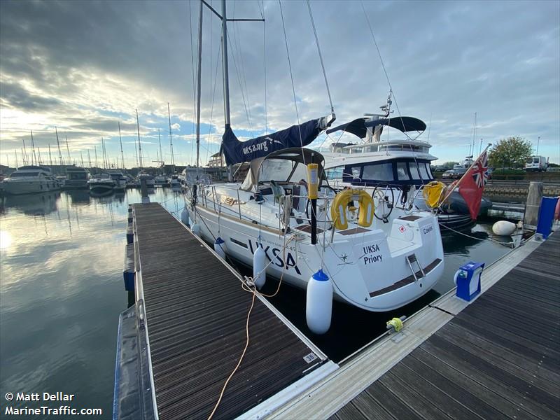 uksa priory (Sailing vessel) - IMO , MMSI 232019134, Call Sign MEGG8 under the flag of United Kingdom (UK)