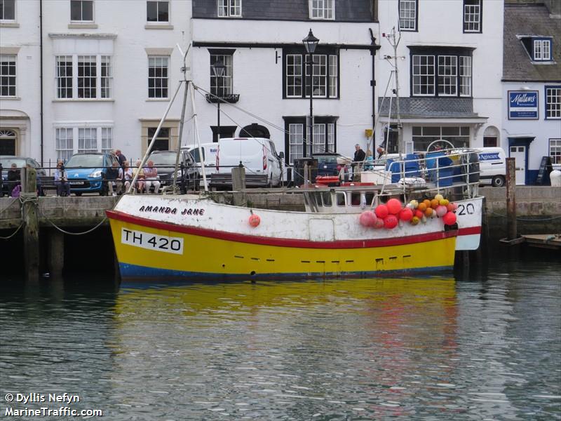 fv amanda jane gu120 (Fishing vessel) - IMO , MMSI 235089729, Call Sign MHYQ5 under the flag of United Kingdom (UK)