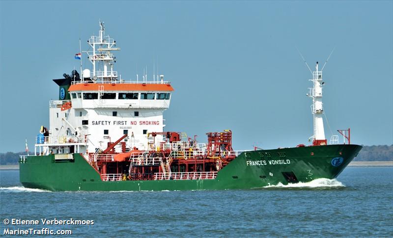 frances wonsild (Chemical/Oil Products Tanker) - IMO 9013660, MMSI 247003000, Call Sign IBFW under the flag of Italy