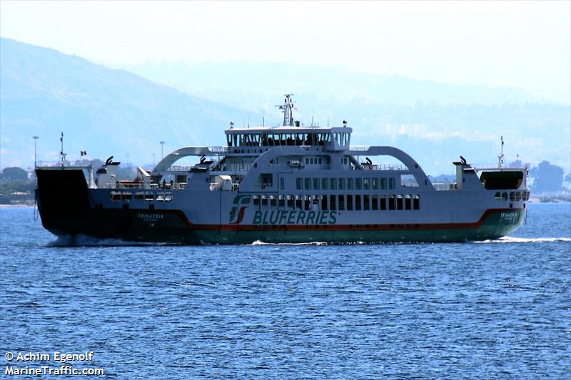 trinacria (Passenger/Ro-Ro Cargo Ship) - IMO 9818917, MMSI 247390900, Call Sign IBVY under the flag of Italy