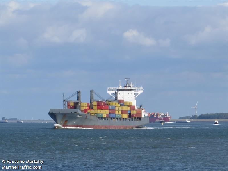 violetta (Container Ship) - IMO 9344710, MMSI 255806258, Call Sign CQAR8 under the flag of Madeira