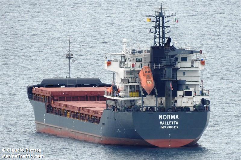 norma (General Cargo Ship) - IMO 9306419, MMSI 256161000, Call Sign 9HA3843 under the flag of Malta