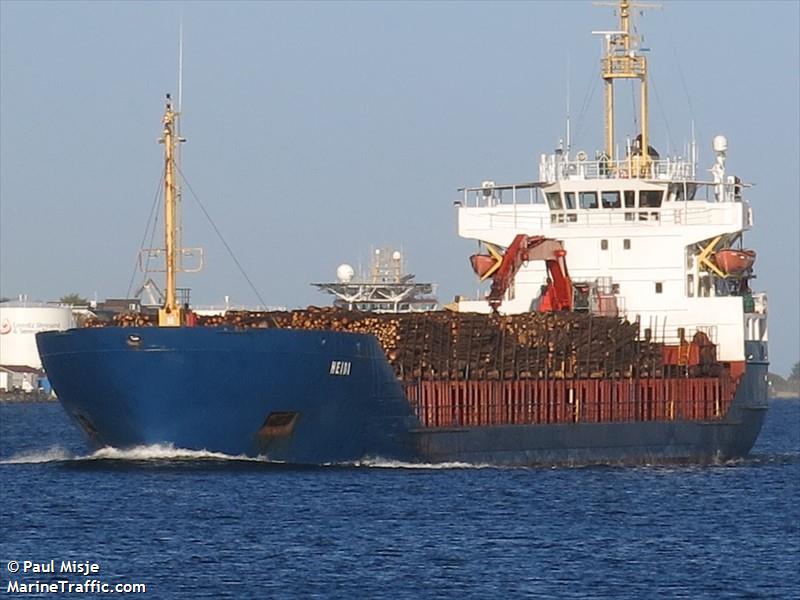 heidi (General Cargo Ship) - IMO 7818377, MMSI 258853000, Call Sign LAYI7 under the flag of Norway