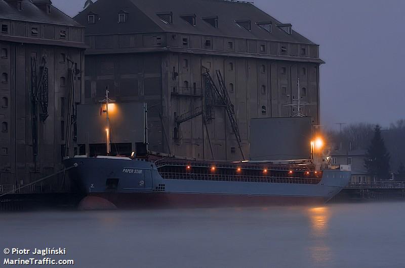 paper star (General Cargo Ship) - IMO 8905892, MMSI 304010658, Call Sign V2VI under the flag of Antigua & Barbuda