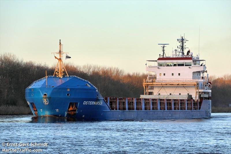 ostermarsch (General Cargo Ship) - IMO 9434759, MMSI 305284000, Call Sign V2DO7 under the flag of Antigua & Barbuda