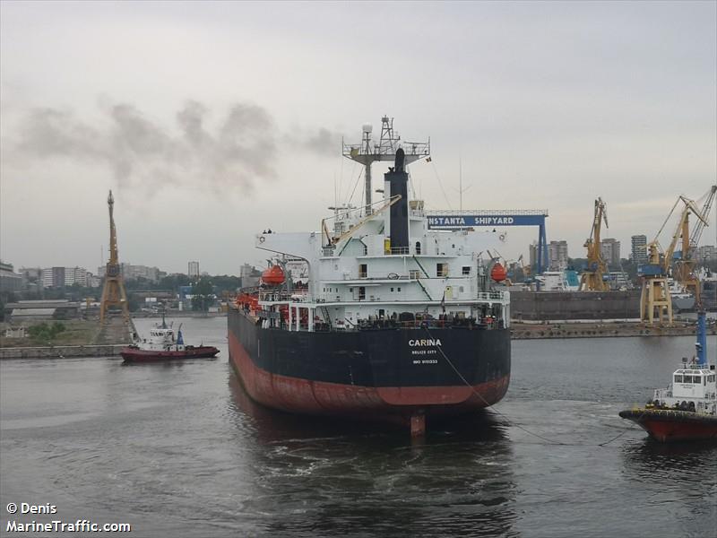 carina (Bulk Carrier) - IMO 9151333, MMSI 312576000, Call Sign V3IM3 under the flag of Belize