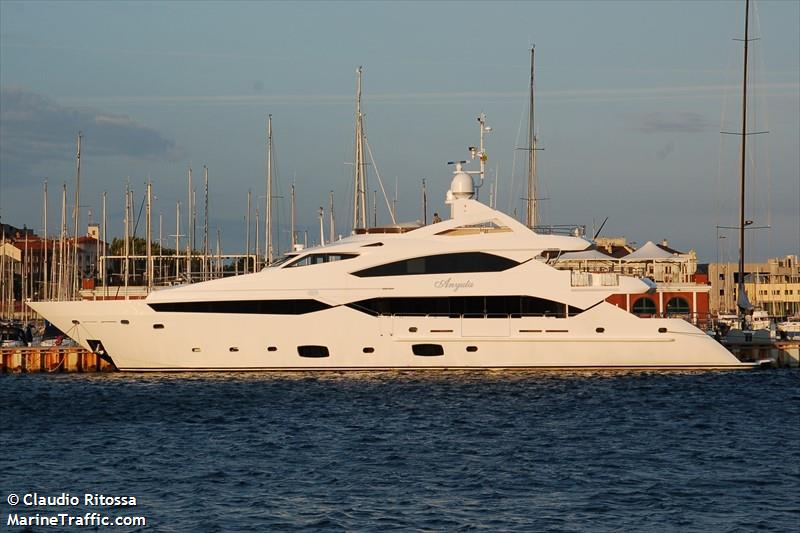 anyuta (Yacht) - IMO 9752747, MMSI 319070300, Call Sign ZGEG9 under the flag of Cayman Islands
