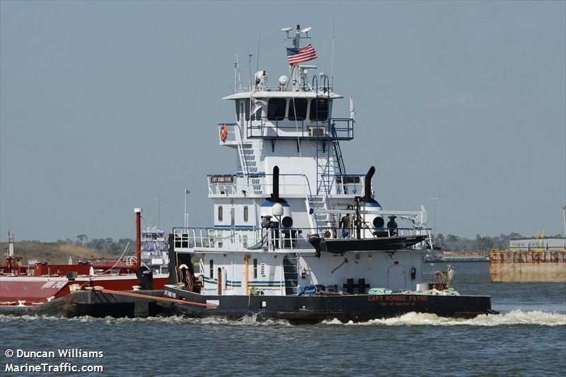 capt ronnie payne (Tug) - IMO , MMSI 366995290, Call Sign WDC2586 under the flag of United States (USA)