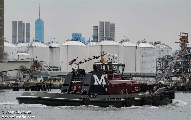 james d moran (Tug) - IMO 9786499, MMSI 367682610, Call Sign WDI2873 under the flag of United States (USA)