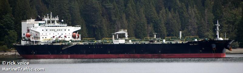 sea bay (Crude Oil Tanker) - IMO 9439539, MMSI 477170700, Call Sign VRER9 under the flag of Hong Kong