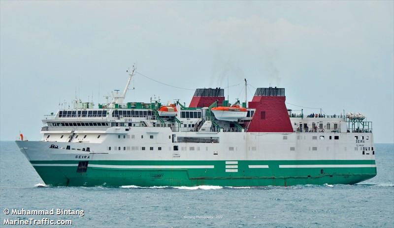 seira (Passenger/Ro-Ro Cargo Ship) - IMO 9032006, MMSI 525100633, Call Sign YBWI2 under the flag of Indonesia