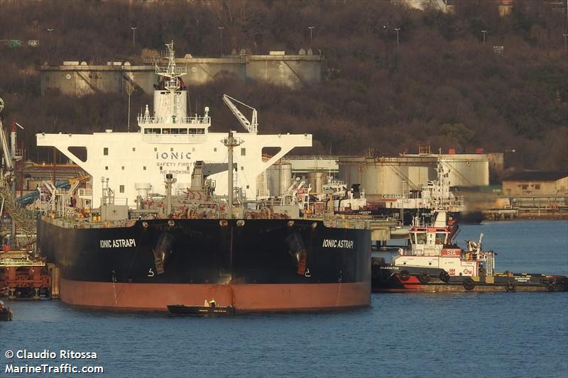 ionic astrapi (Crude Oil Tanker) - IMO 9529346, MMSI 538008034, Call Sign V7UN2 under the flag of Marshall Islands