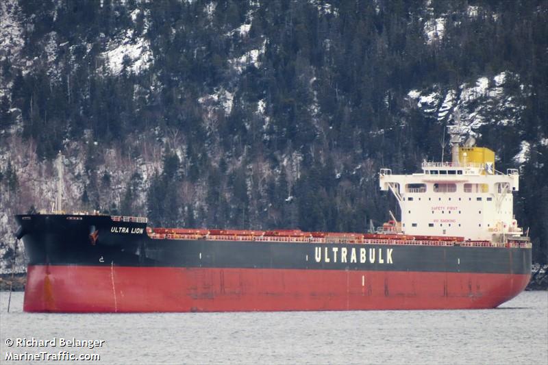 ultra lion (Bulk Carrier) - IMO 9676113, MMSI 636019715, Call Sign D5VU6 under the flag of Liberia