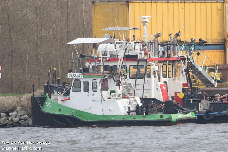 yzer (Dredging or UW ops) - IMO , MMSI 205411000, Call Sign ORLF under the flag of Belgium