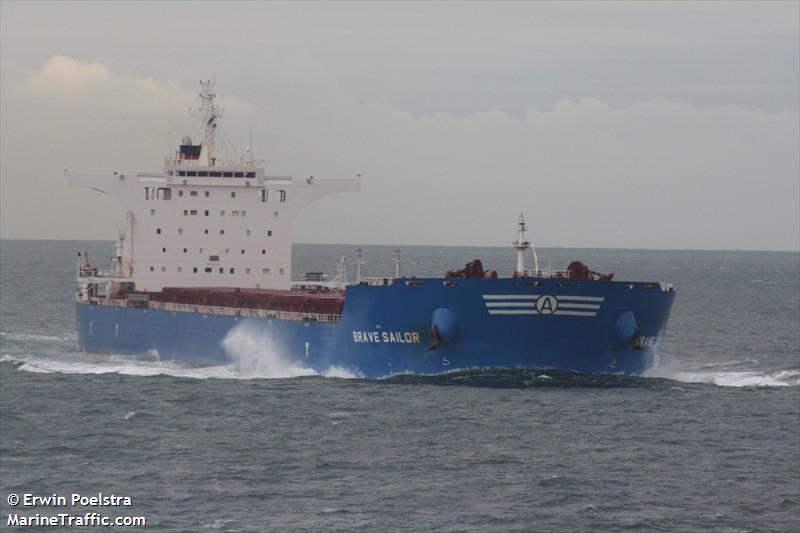 brave sailor (Bulk Carrier) - IMO 9457012, MMSI 215150000, Call Sign 9HA2655 under the flag of Malta