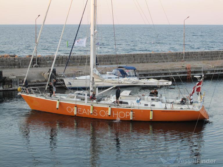 oceans of hope (Sailing vessel) - IMO , MMSI 220092000, Call Sign OWBG under the flag of Denmark