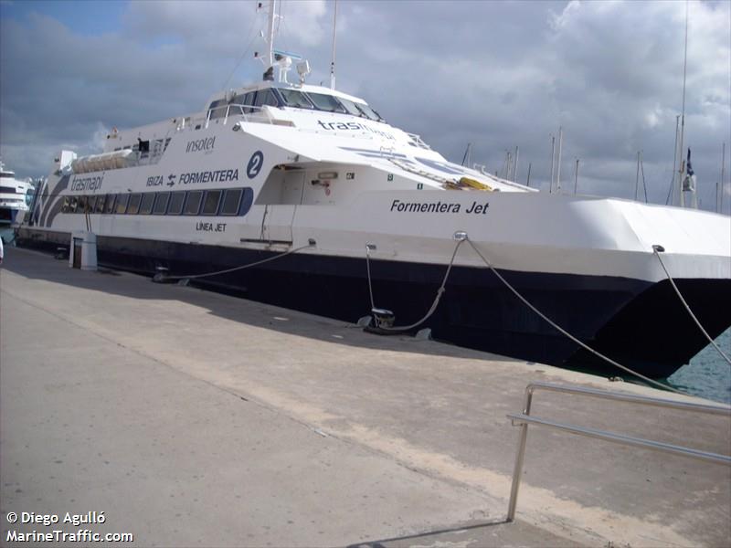 formentera jet (Passenger Ship) - IMO 8615253, MMSI 224200000, Call Sign EHCR under the flag of Spain