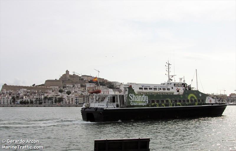 eivissa jet (Passenger Ship) - IMO 8615241, MMSI 224202000 under the flag of Spain