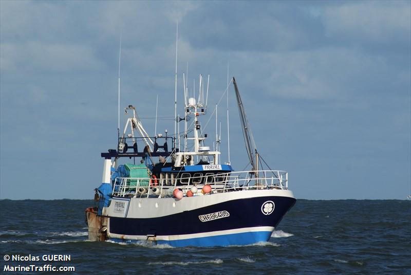 fv fraval (Fishing vessel) - IMO , MMSI 227109100, Call Sign FVJF under the flag of France