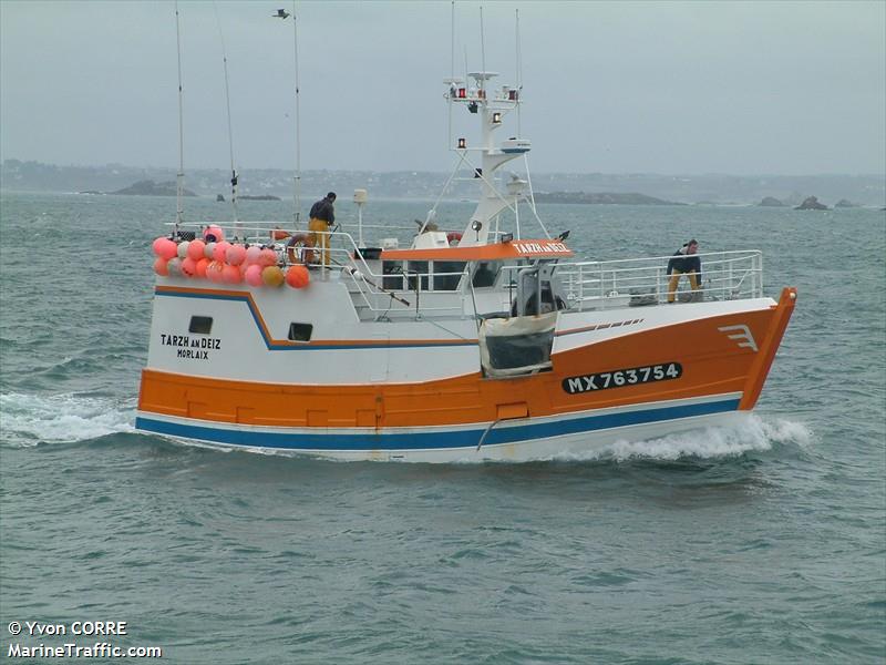 fv tarzh an deiz (Fishing vessel) - IMO , MMSI 227916000, Call Sign FGPZ under the flag of France