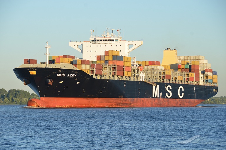 msc azov (Container Ship) - IMO 9605255, MMSI 229620000, Call Sign 9HA3457 under the flag of Malta