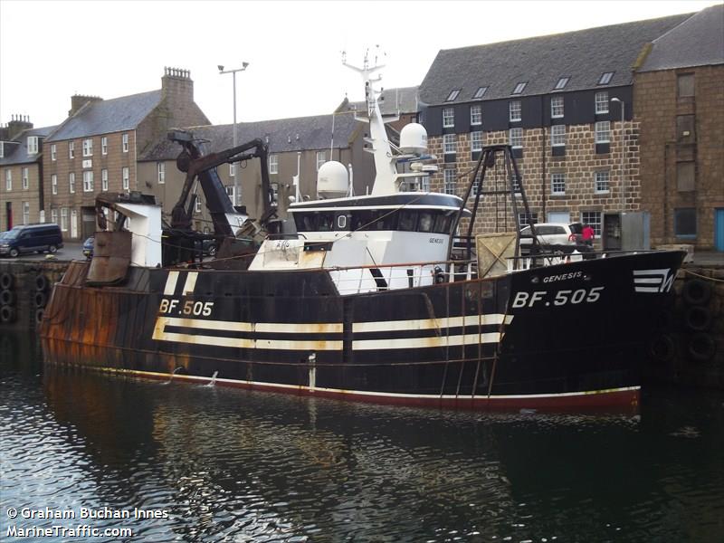 genesisbf505 (Fishing Vessel) - IMO 9060156, MMSI 235000097, Call Sign MSDK3 under the flag of United Kingdom (UK)