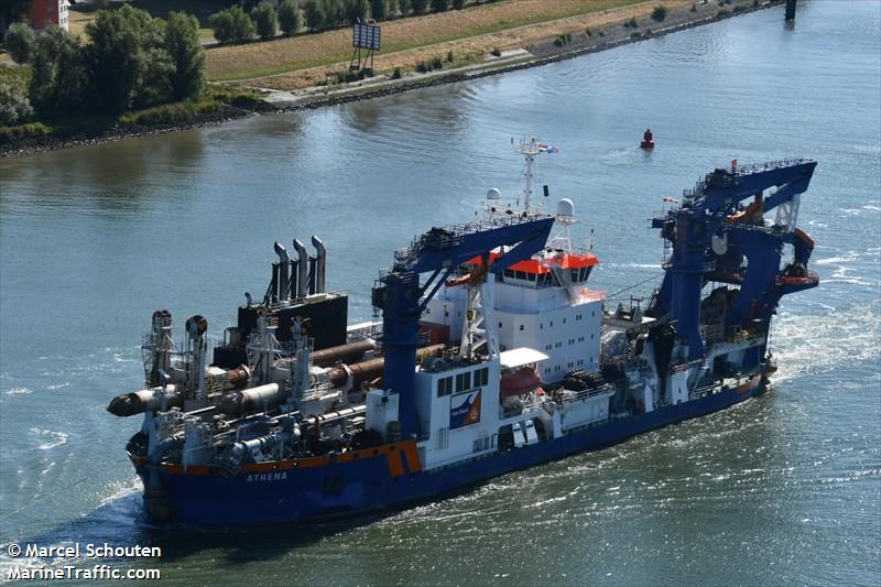 athena (Dredger) - IMO 9548603, MMSI 245810000, Call Sign PBZB under the flag of Netherlands