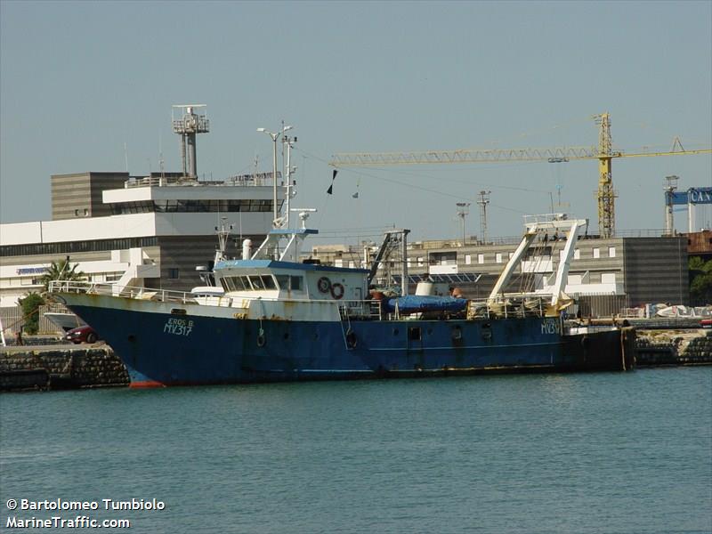eros.b (Fishing Vessel) - IMO 7803786, MMSI 247304930, Call Sign ISTH under the flag of Italy