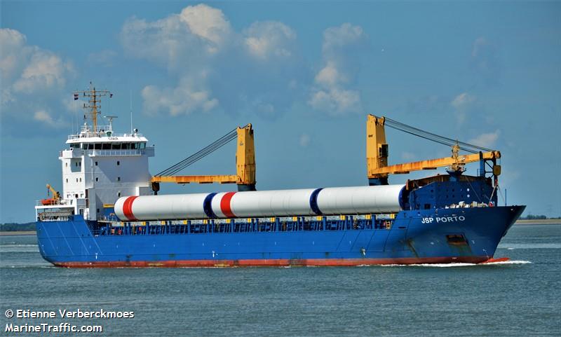 jsp porto (General Cargo Ship) - IMO 9570644, MMSI 255805695, Call Sign CQER under the flag of Madeira