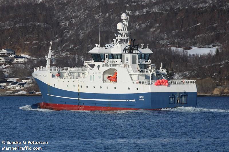 geir (Fishing Vessel) - IMO 9856024, MMSI 257097470, Call Sign LFMO under the flag of Norway
