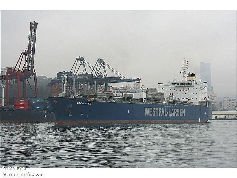 torvanger (Chemical/Oil Products Tanker) - IMO 9524774, MMSI 257326000, Call Sign LAMJ7 under the flag of Norway
