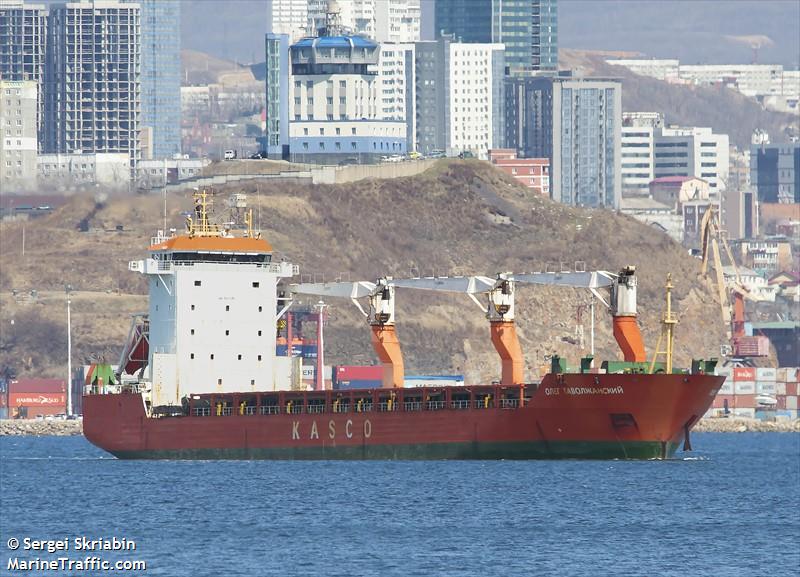 oleg tavolzhanskiy (General Cargo Ship) - IMO 9187045, MMSI 273392340, Call Sign UBVP5 under the flag of Russia