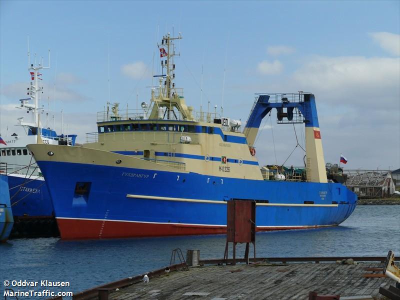 guldrangur (Fishing Vessel) - IMO 8315944, MMSI 273554600, Call Sign UEOL under the flag of Russia