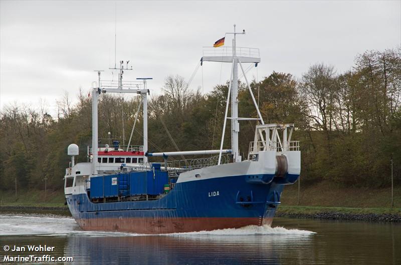 lida (General Cargo Ship) - IMO 7392907, MMSI 304136000, Call Sign V2YF4 under the flag of Antigua & Barbuda