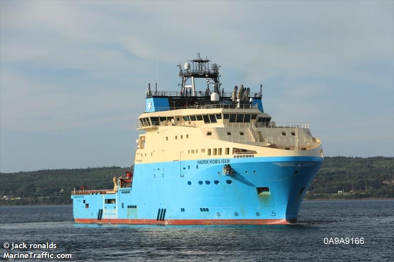 maersk mobiliser (Offshore Tug/Supply Ship) - IMO 9765471, MMSI 316038993, Call Sign VAAC under the flag of Canada