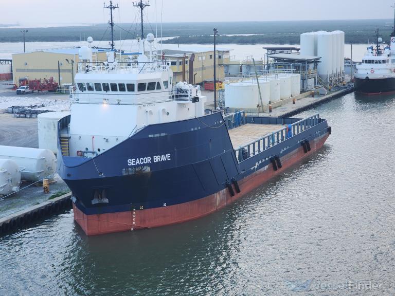 seacor brave (Offshore Tug/Supply Ship) - IMO 9753519, MMSI 338753000, Call Sign WDH6264 under the flag of USA