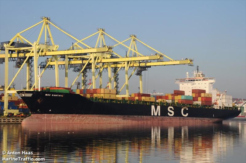 msc santhya (Container Ship) - IMO 8913411, MMSI 355363000, Call Sign HPSP under the flag of Panama