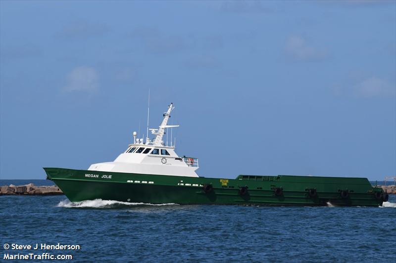 megan jolie (Offshore Tug/Supply Ship) - IMO 8986195, MMSI 366992950, Call Sign WDC2424 under the flag of United States (USA)