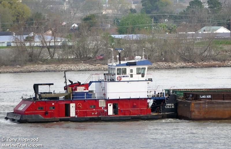 mv miss lillie (Towing vessel) - IMO , MMSI 367631680, Call Sign WDH5807 under the flag of United States (USA)