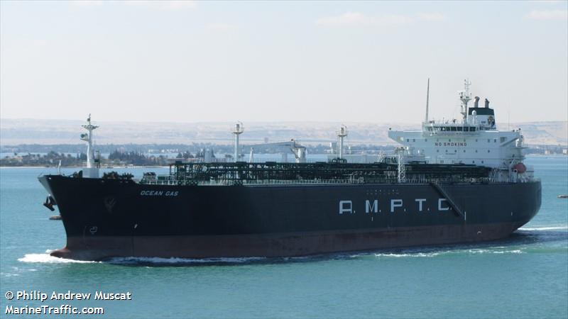 ocean gas (LPG Tanker) - IMO 9388687, MMSI 370653000, Call Sign 3ETS3 under the flag of Panama