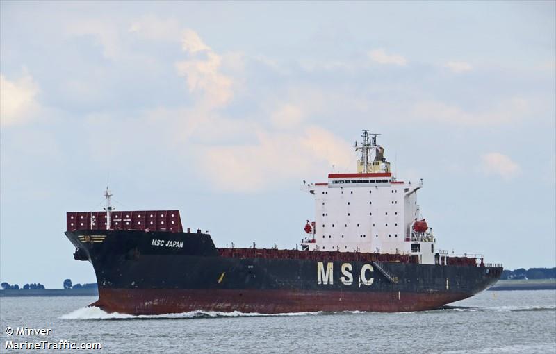 msc japan (Container Ship) - IMO 9110975, MMSI 371443000, Call Sign 3ECR5 under the flag of Panama