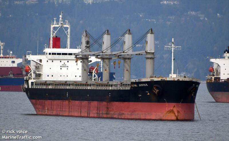 royal justice (General Cargo Ship) - IMO 9526710, MMSI 372352000, Call Sign 3FKU7 under the flag of Panama