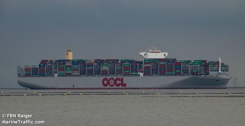 oocl scandinavia (Container Ship) - IMO 9776212, MMSI 477121200, Call Sign VRRB8 under the flag of Hong Kong
