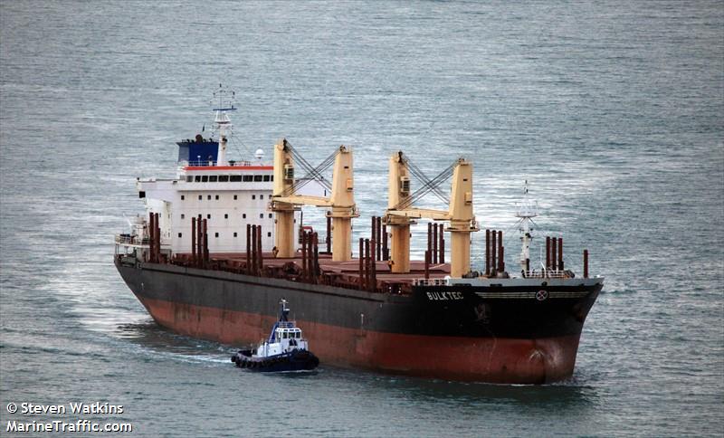 bulktec (Bulk Carrier) - IMO 9473406, MMSI 477264900, Call Sign VRFJ3 under the flag of Hong Kong
