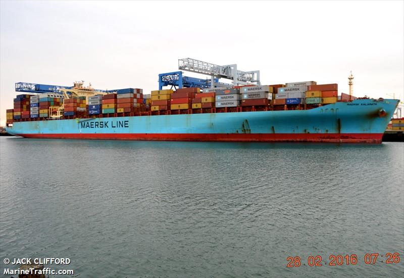 maersk kalamata (Container Ship) - IMO 9244946, MMSI 477510600, Call Sign VRPE8 under the flag of Hong Kong