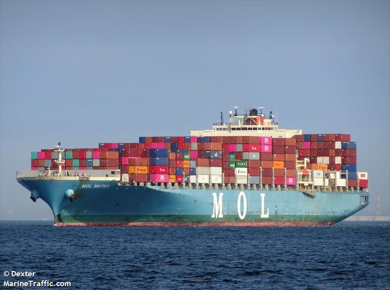 one matrix (Container Ship) - IMO 9424924, MMSI 538003810, Call Sign V7TI3 under the flag of Marshall Islands