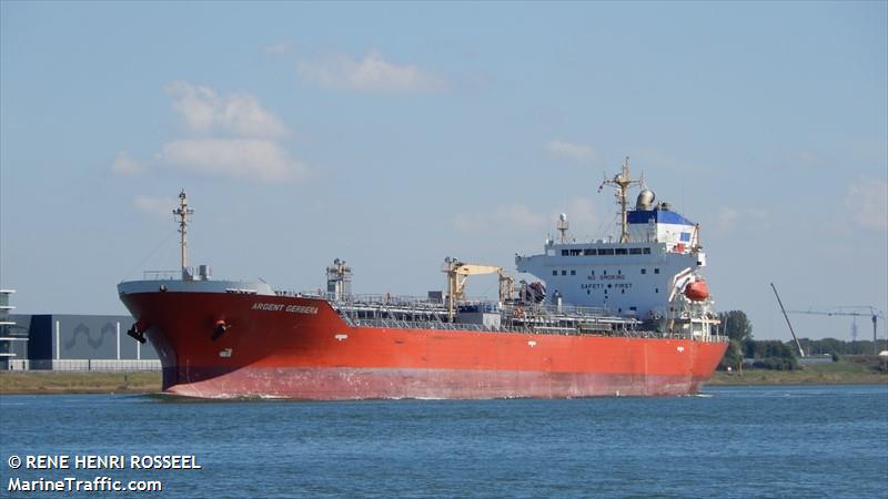 argent gerbera (Chemical/Oil Products Tanker) - IMO 9424596, MMSI 538003929, Call Sign V7UC4 under the flag of Marshall Islands