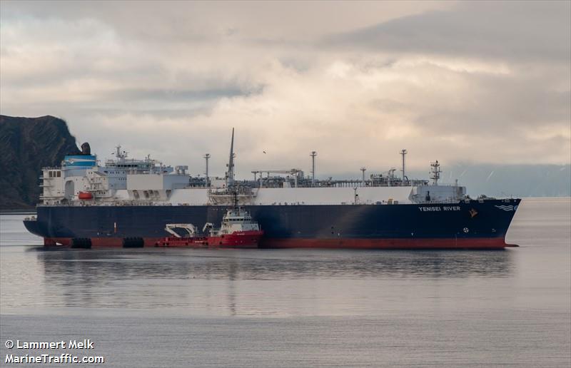 yenisei river (LNG Tanker) - IMO 9629586, MMSI 538005072, Call Sign V7AU8 under the flag of Marshall Islands